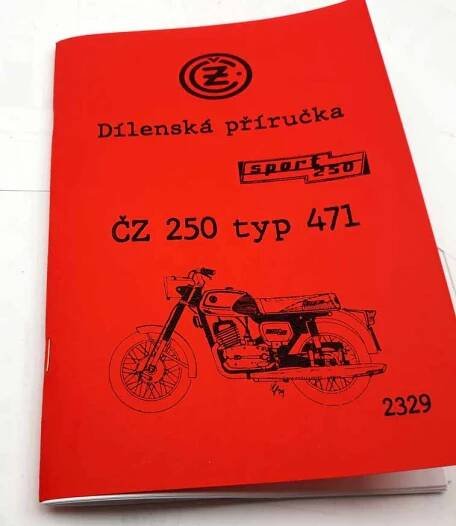 ČZ 250 Sport typ 471 - Dílenská příručka reprint