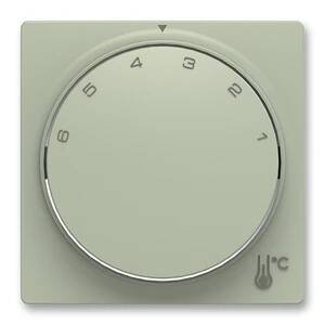 Kryt termostatu prostorového s otočným ovladačem, olivová
