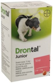 Drontal Junior pro psy suspenze 50ml + aplikátor