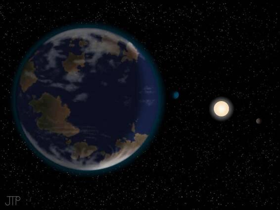 Super Earth Planet Space HD40307