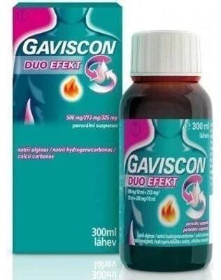 GAVISCON DUO EFEKT POR 500MG/213MG/325MG POR SUS 1X300ML I