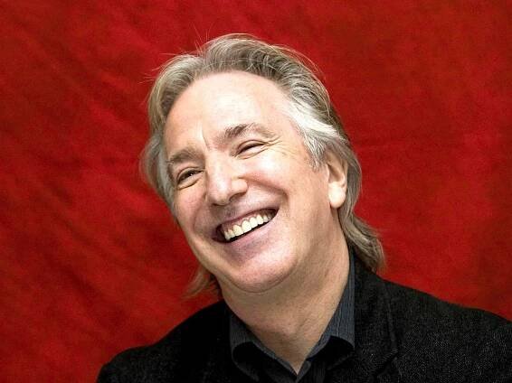 Alan Rickman Laughing