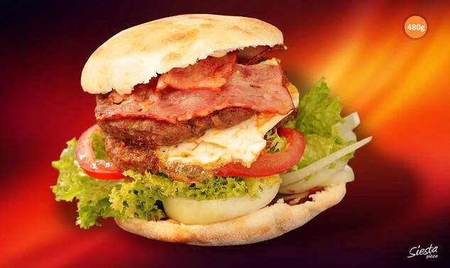 Siestapizza Monty burger
