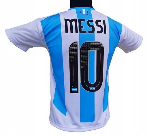 Fotbalové tričko Messi Argentina pro děti, výška 110 cm