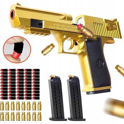 SUPER REALISTICKÁ HRACÍ PISTOLE NA NÁBOJE PUŠKA ZBRAŇ GLOCK