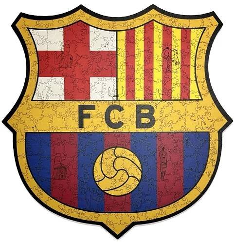 Drevené puzzle FC Barcelona