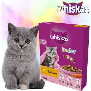 Krmivo pro kočku WHISKAS JUNIOR KUŘE 300 G SUCHÉ KRMIVO PRO KOŤATA
