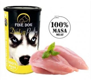 FINE Dog Adult 100% masa drůbe�ží 1200g