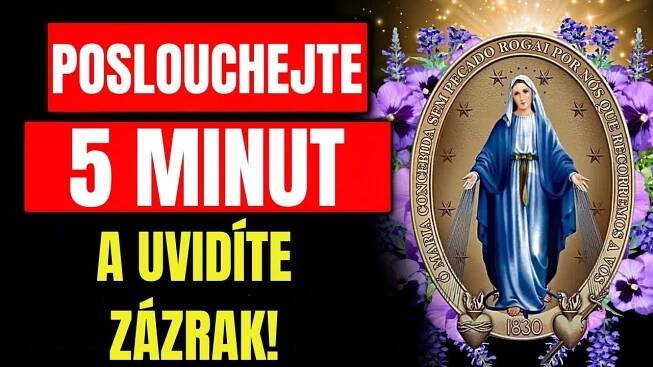 NAŠE PANÍ MILOSRDNÁ - MOCNÁ MODLITBA ZA ZÍSKÁNÍ ZÁZRAKU I Zázračná medaile. Ranní modlitba