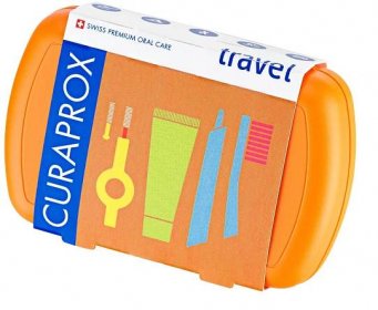 Curaprox Travel set cestovní sada oranžová