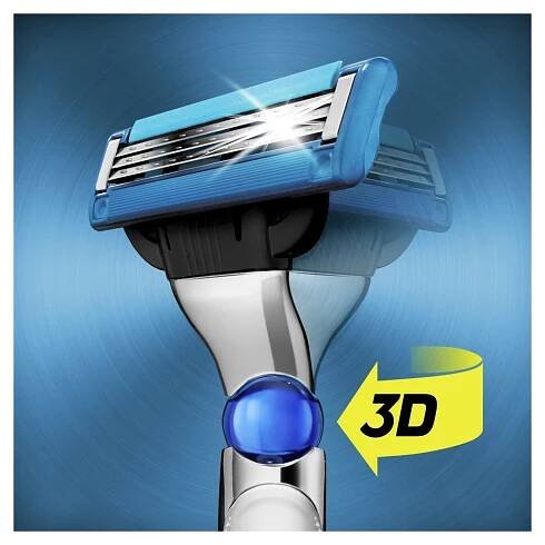 Gillette Mach3 Turbo 3D Strojček + 2NH 1×1 set, holiaci strojček s náhradnými hlavicami