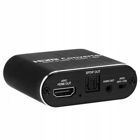 HDMI na HDMI+audio ARC adaptér Převodník TOSLINK CINCH AUX