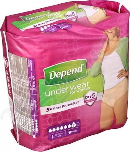 Depend Normal pro ženy L 9 ks