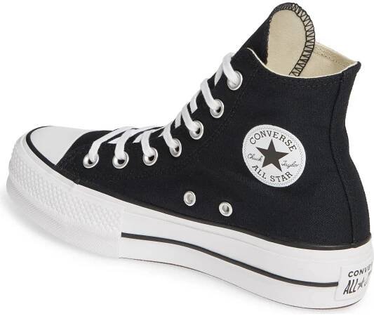 Converse Chuck Taylor ®  All Star ®  Lift High Top Platform Sneaker, Alternate, color, Black/White/White