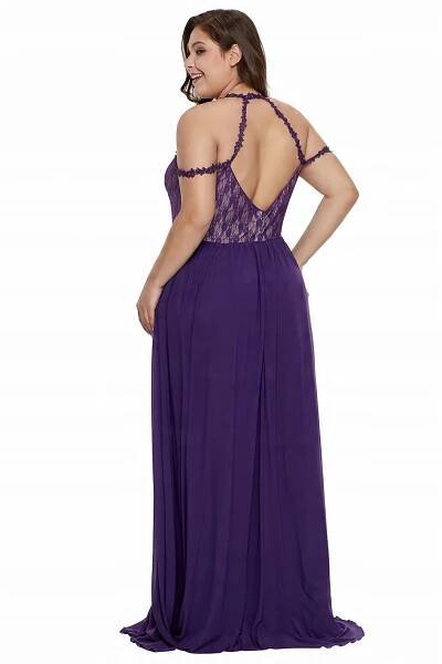 večerní šaty plus size (US 26-28 4XL) 56 - 58 Barva fialová
