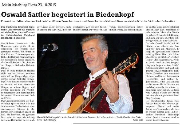 Presse - Oswald Sattler