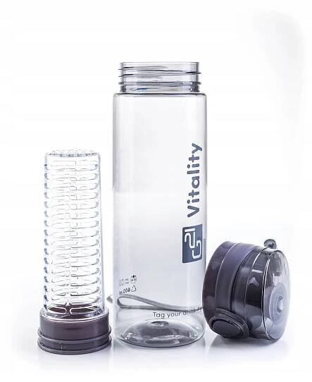 G21 Láhev na smoothie/juice, 600 ml, šedá | Sport365.cz