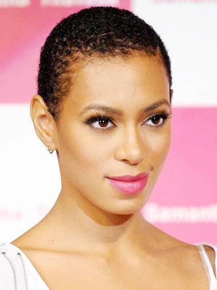 buzz-cut-women: Solange Knowles with a buzz cut
