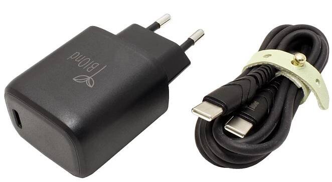 Napájecí adaptér síťový (230V) - USB A QC 3.0 + USB C PD, 25W, + USB C kabel