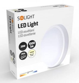 Světlo Solight WO750, 20W LED, 4000K, 1500lm, IP 54 199 Kč
