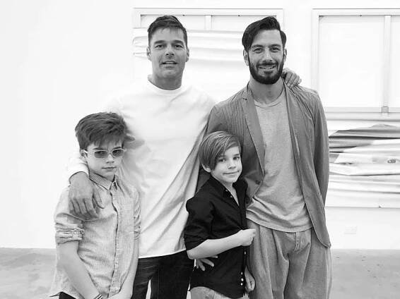 Jwan Yosef and Ricky Martin