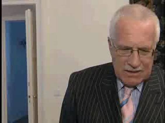 Prezident Klaus poskytl TV Nova exkluzivní rozhovor