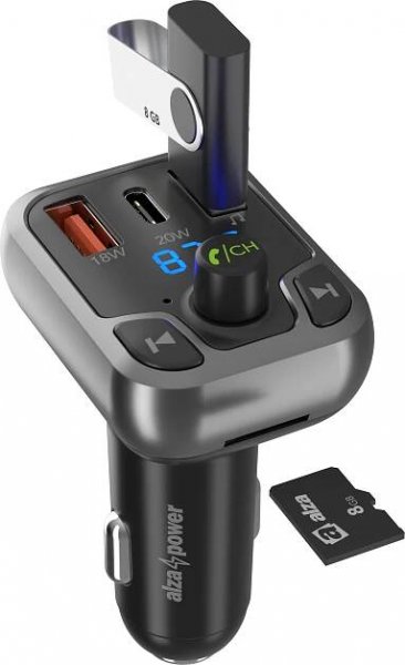 AlzaPower FM Transmitter F100 černý