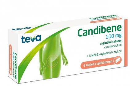 Candibene 100 mg 6 vaginálních tablet