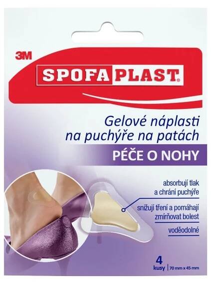 3M Spofaplast 912N Gelová náplast na puchýře na patách 4 ks