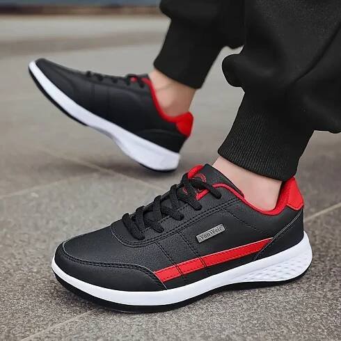   herren leichte outdoor-laufschuhe - rutschfeste md-sohle, stabilitätsunterstützung, atmungsaktives stofffutter, ganzjahres-vielseitige sneaker für wandern, fitnessstudio & freizeitkleidung, weihnachtsgeschenkidee, wanderfußbekleidung, klassisches schnürdesign, langlebiger traktions-fußschuh 4