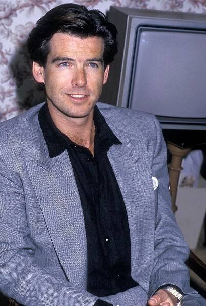 Pierce Brosnan Lounges At The 14Th Annual Nato/Showest Convention, Las Vegas, February 25, 1988.