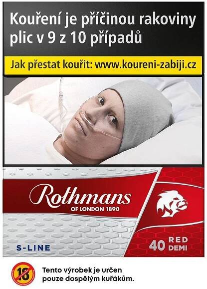 Rothmans S-Line Red Cigarety | 40 x 1 ks | 18+