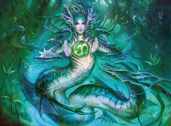 Tatyova, Benthic Druid - Illustration by Mathias Kollros
