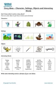Literacy Help, Teacher resources, free home school worksheets, Key stages 1 & 2 Worksheets for kids - story ideas