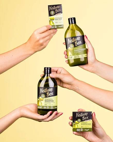 Nature Box Olive Oil čisticí tuhé mýdlo na tělo