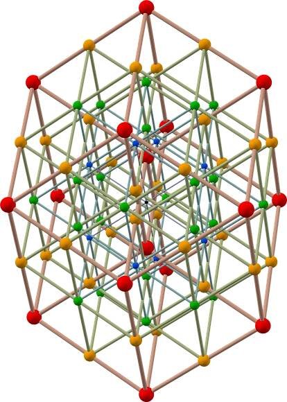 A Structure Made Of Colored Sticks And Balls