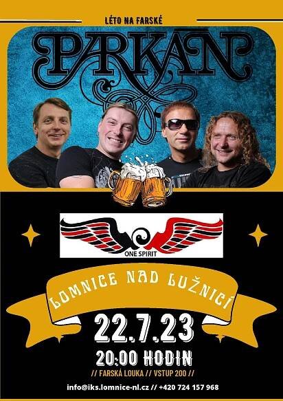 Koncert skupiny PARKÁN a One Spirit | Cyklotoulky
