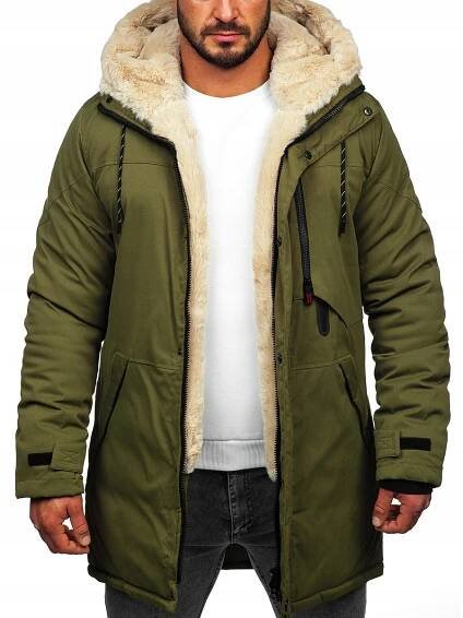 ZIMNÍ BUNDA PÁNSKÁ PARKA KHAKI 22M38 DENLEY_S