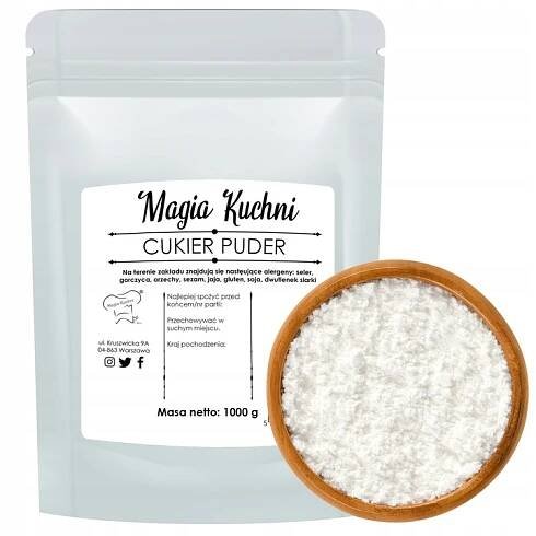 CUKR PUDR 1 kg Ideální pro pečení, dezerty a dekoraci