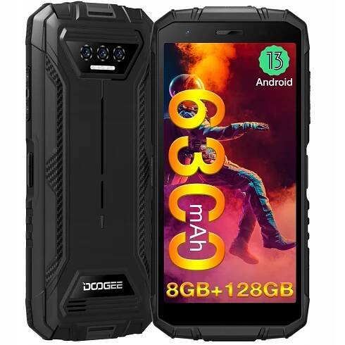 DooGee S41Plus Smartphone 8GB /128 GB Android 13 5,5“ IPS HD+ 6300mAh NFC 4G
