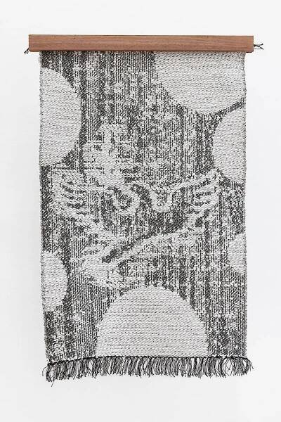 Charlotte Johannesson, Peace, 2019, wool, digitally woven, 95 × 57 cm