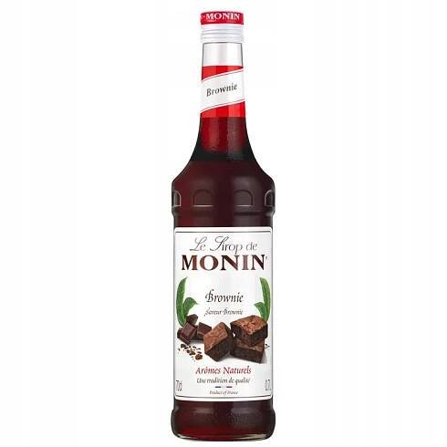 Monin Brownie 0,7 l – čokoládový brownie sirup do kávy, dezertů a koktejlů