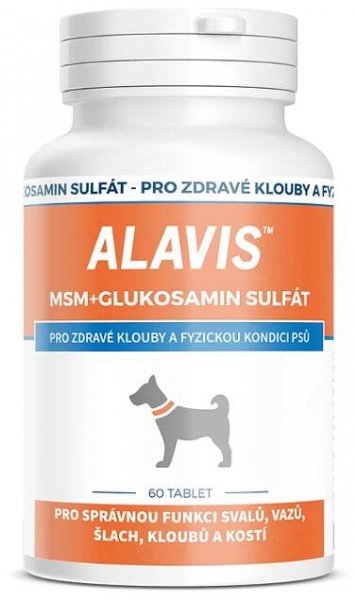 Alavis MSM+Glukosamin sulfát pro psy 60tbl