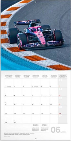 Notique Nástěnný poznámkový kalendář PGP-35478-V Formule Jiří Křenek 2025/2026