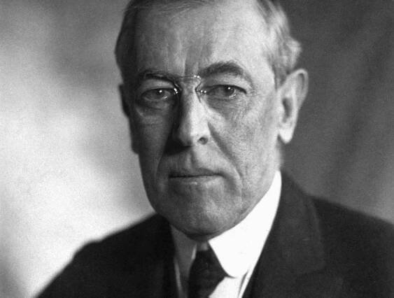 Portrait of Woodrow Wilson, the 28th President of the United States