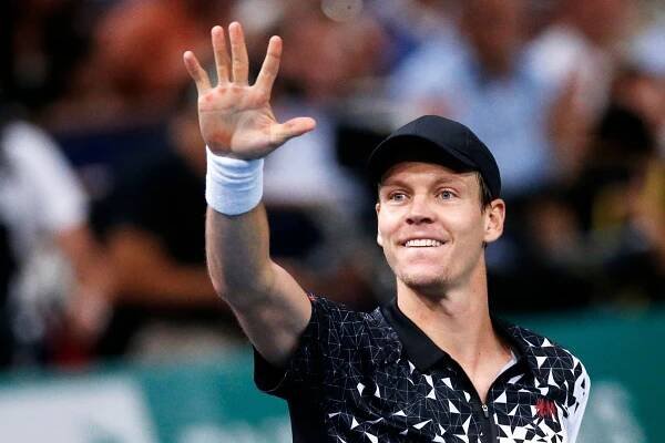 High five! Tak Berdych slavil postup na pátý Turnaj mistrů