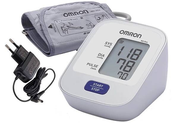 Автоматический тонометр Omron M2 Eco с адаптером