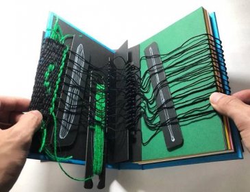 An Elaborately Designed Book on Weaving Opens to Reveal a Fully Functional Loom — Colossal