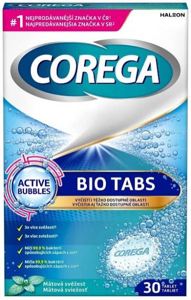 COREGA BIO Tabs Čistící tablety 30 kusů