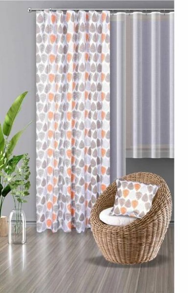 Látka nebo dekorační závěs bavlněný, Leaves, 140 cm - dekortextil.cz